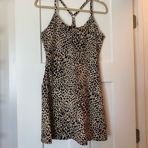 Outdoor Voices Exercise Dress in Leopard, Small